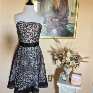 COPY - Strapless black and nude cocktail dress